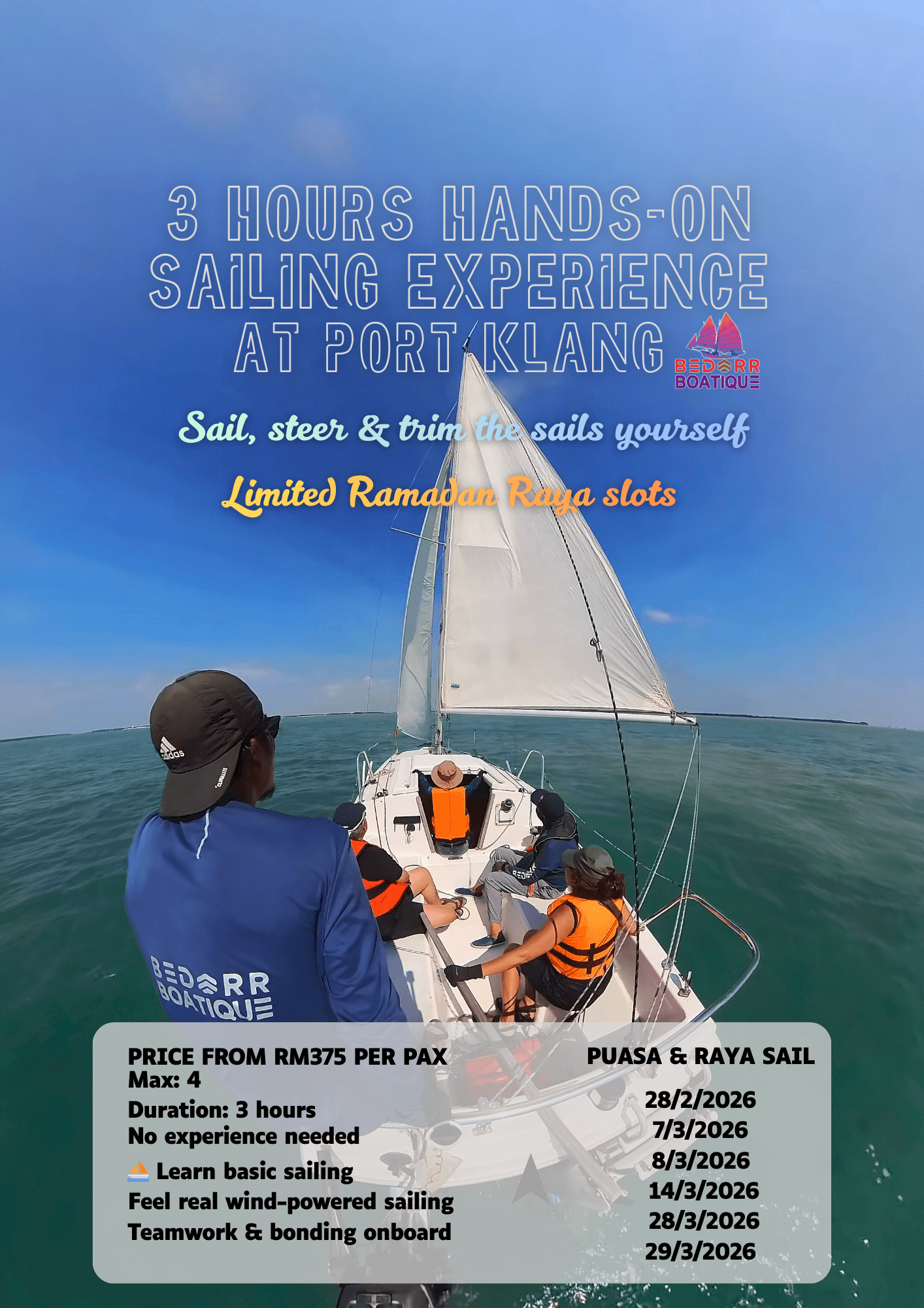Discover Sailing - 3 Hours Fun Sailing at Port Klang