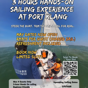 Discover Sailing - 3 Hours Fun Sailing at Port Klang