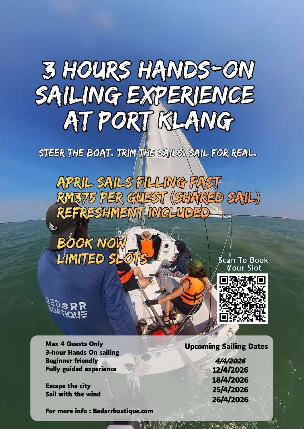 Discover Sailing - 3 Hours Fun Sailing at Port Klang - Image 2